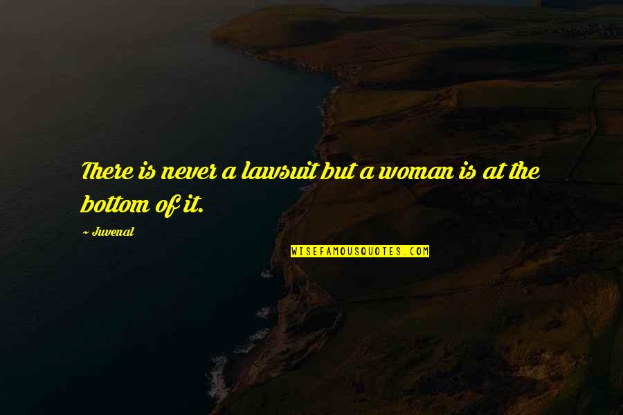 Body Language Motivational Quotes By Juvenal: There is never a lawsuit but a woman