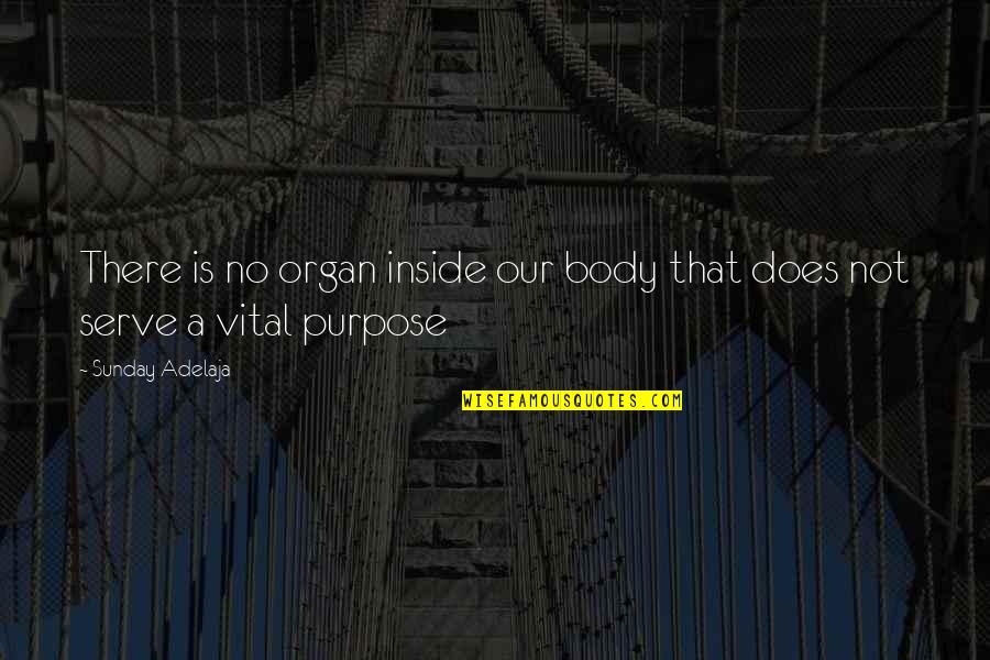 Body Organ Quotes By Sunday Adelaja: There is no organ inside our body that