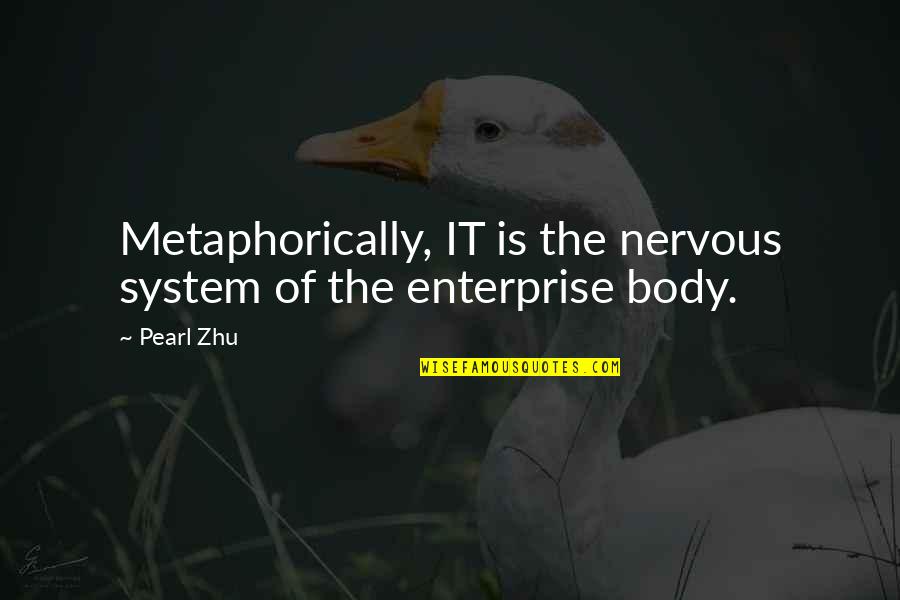 Body System Quotes By Pearl Zhu: Metaphorically, IT is the nervous system of the