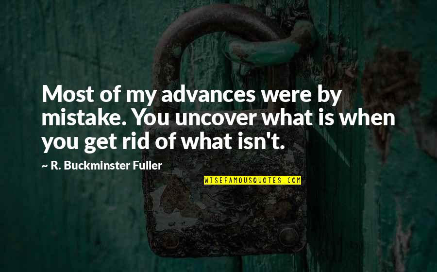 Boeri Helmets Quotes By R. Buckminster Fuller: Most of my advances were by mistake. You Boeri Helmets Quotes By R. Buckminster Fuller: Most of my advances were by mistake. You