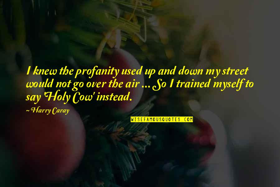 Boettner Us Army Quotes By Harry Caray: I knew the profanity used up and down Boettner Us Army Quotes By Harry Caray: I knew the profanity used up and down