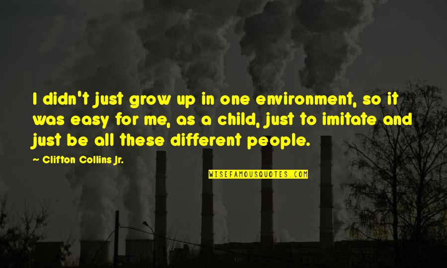 Bogino Dolgionii Quotes By Clifton Collins Jr.: I didn't just grow up in one environment,