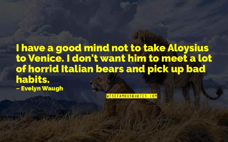 Bogustrivia Quotes By Evelyn Waugh: I have a good mind not to take Bogustrivia Quotes By Evelyn Waugh: I have a good mind not to take