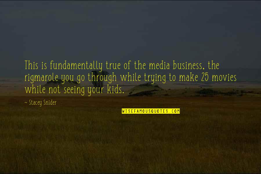 Bohlmann Waterers Quotes By Stacey Snider: This is fundamentally true of the media business,