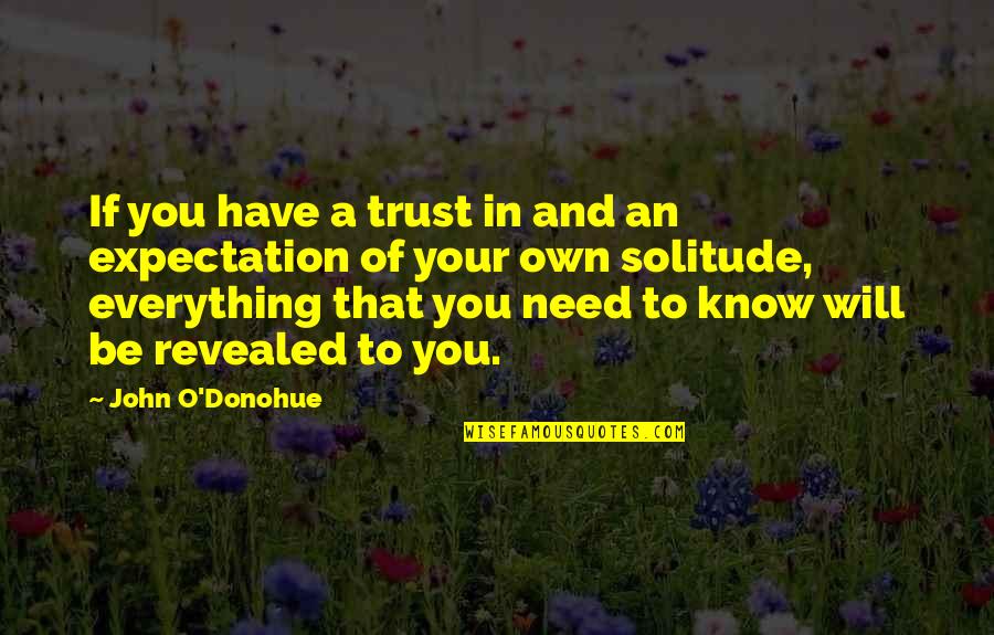 Bohman And Schwartz Quotes By John O'Donohue: If you have a trust in and an