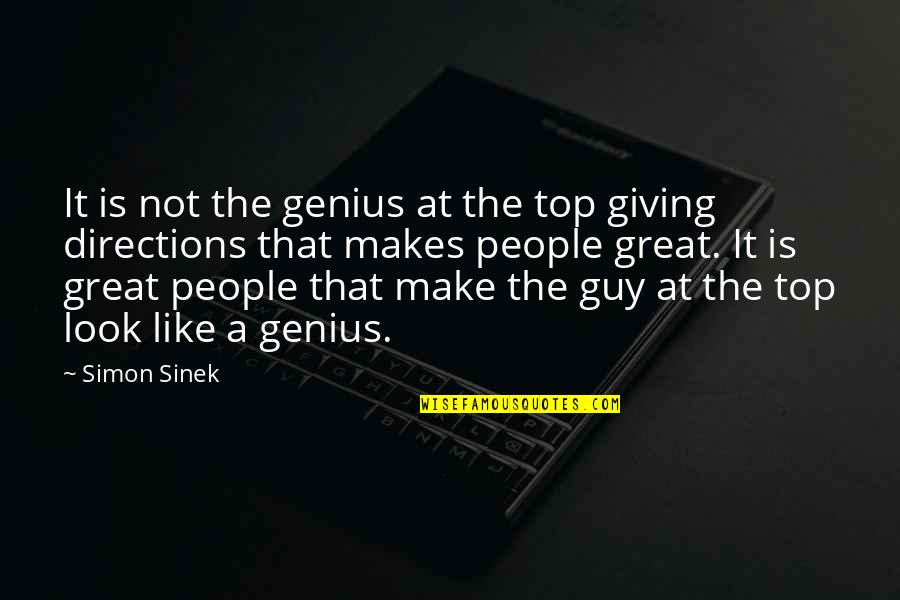 Bohol Quotes By Simon Sinek: It is not the genius at the top