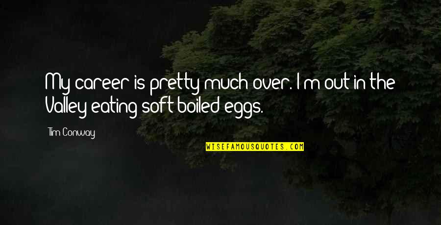 Boiled Eggs Quotes By Tim Conway: My career is pretty much over. I'm out