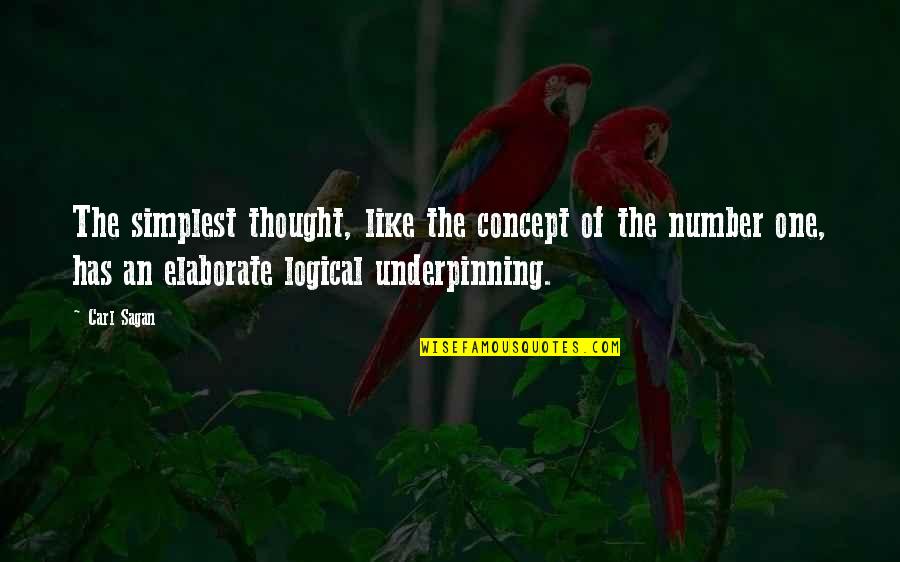 Boldini Quotes By Carl Sagan: The simplest thought, like the concept of the Boldini Quotes By Carl Sagan: The simplest thought, like the concept of the