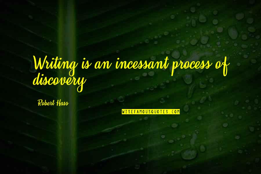 Bollyn Lighting Quotes By Robert Hass: Writing is an incessant process of discovery. Bollyn Lighting Quotes By Robert Hass: Writing is an incessant process of discovery.