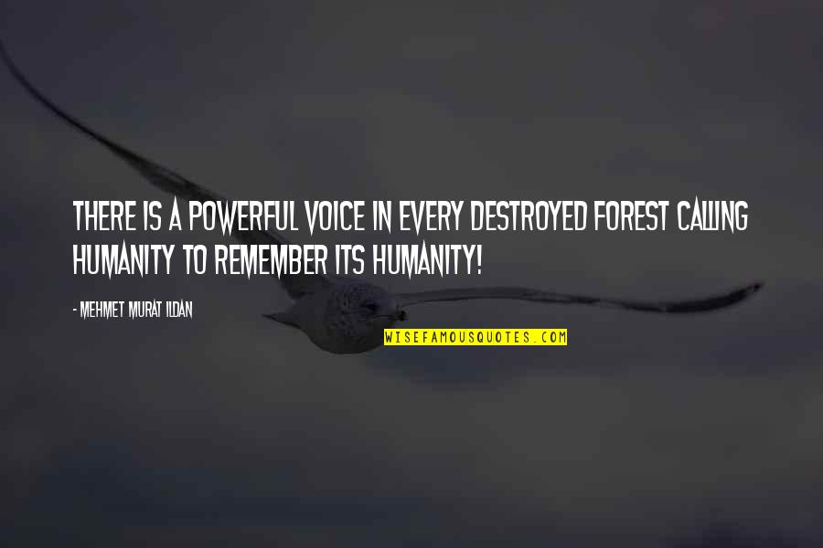 Bollywoods Highest Quotes By Mehmet Murat Ildan: There is a powerful voice in every destroyed