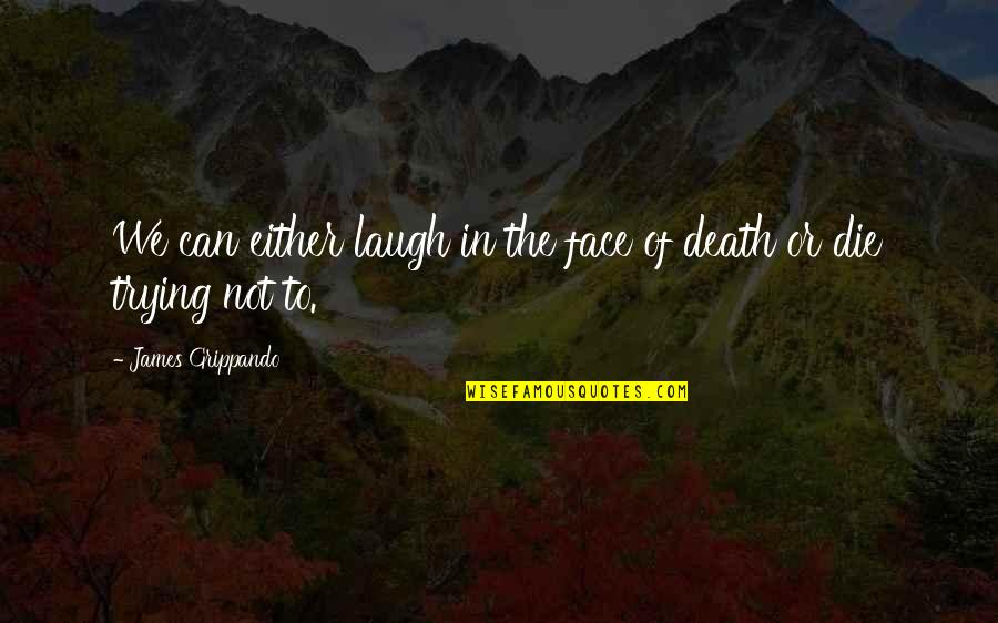 Bolometer Quotes By James Grippando: We can either laugh in the face of Bolometer Quotes By James Grippando: We can either laugh in the face of