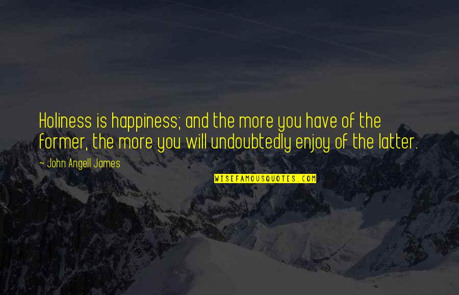 Bombadil Toma Quotes By John Angell James: Holiness is happiness; and the more you have Bombadil Toma Quotes By John Angell James: Holiness is happiness; and the more you have