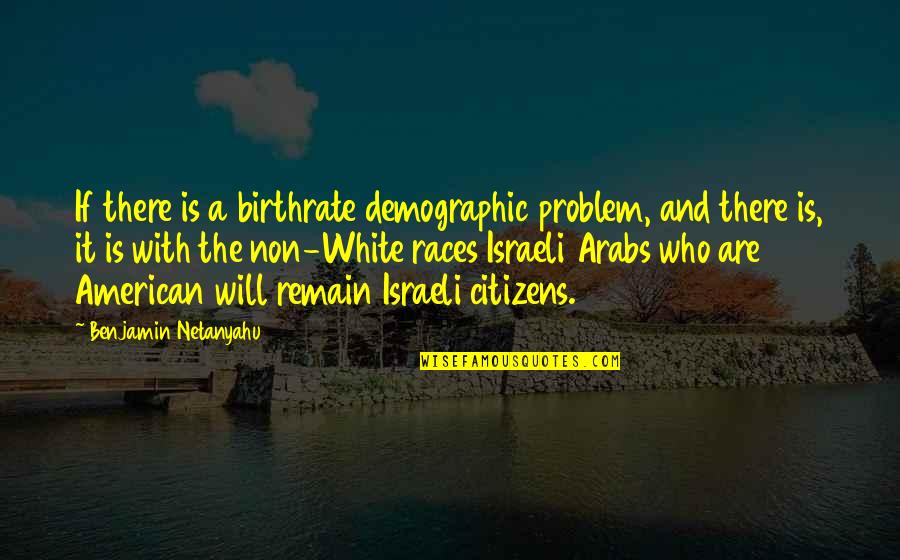 Bombay Sippin Quotes By Benjamin Netanyahu: If there is a birthrate demographic problem, and
