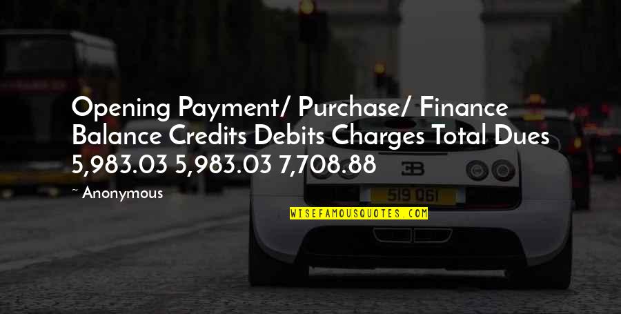 Bon Vivant Cayman Quotes By Anonymous: Opening Payment/ Purchase/ Finance Balance Credits Debits Charges Bon Vivant Cayman Quotes By Anonymous: Opening Payment/ Purchase/ Finance Balance Credits Debits Charges