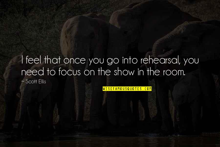 Bonacorso And Associates Quotes By Scott Ellis: I feel that once you go into rehearsal,