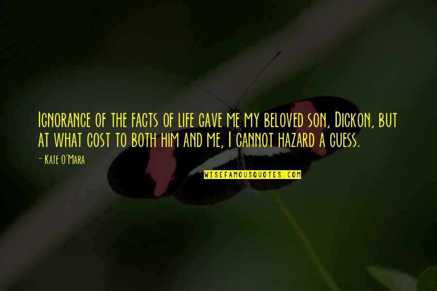 Bond Between Boy And Dog Quotes By Kate O'Mara: Ignorance of the facts of life gave me Bond Between Boy And Dog Quotes By Kate O'Mara: Ignorance of the facts of life gave me
