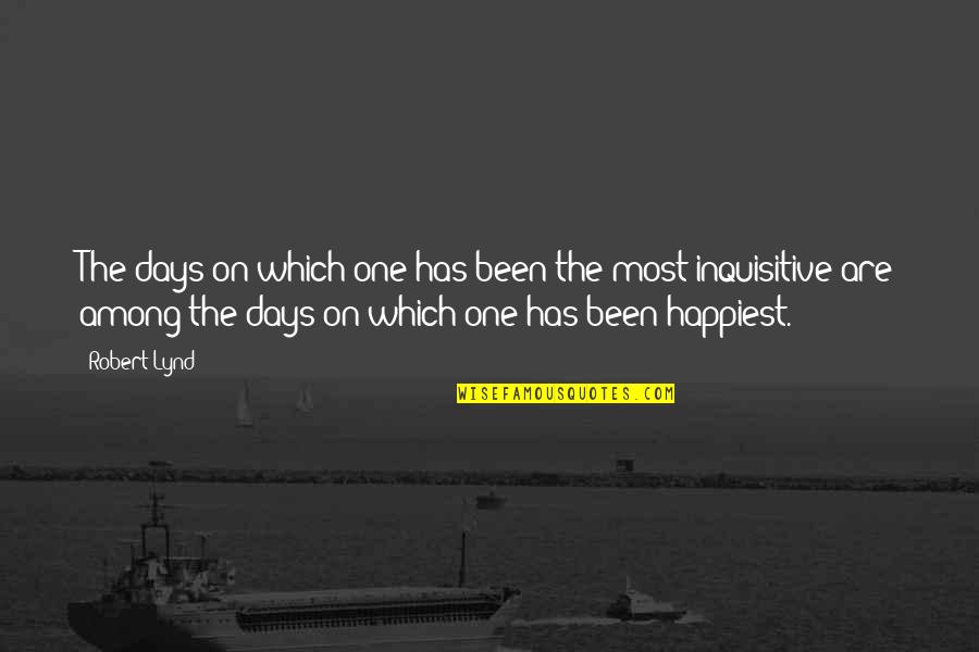 Bond Between Dog And Owner Quotes By Robert Lynd: The days on which one has been the