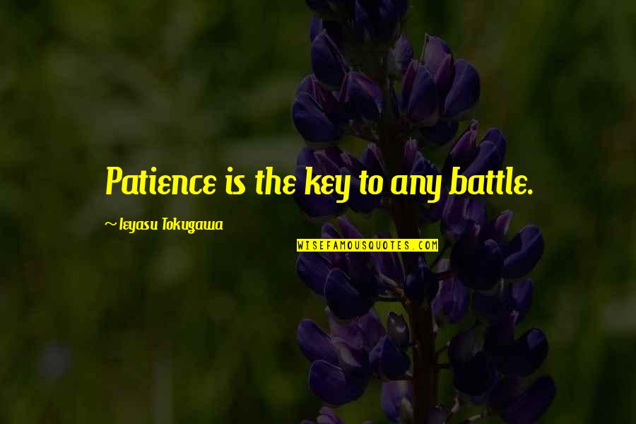 Bondan Prakoso Quotes By Ieyasu Tokugawa: Patience is the key to any battle.