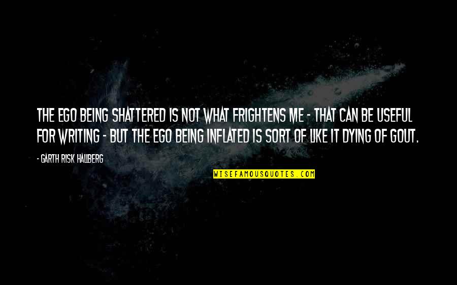 Bonding With My Baby Boy Quotes By Garth Risk Hallberg: The ego being shattered is not what frightens Bonding With My Baby Boy Quotes By Garth Risk Hallberg: The ego being shattered is not what frightens