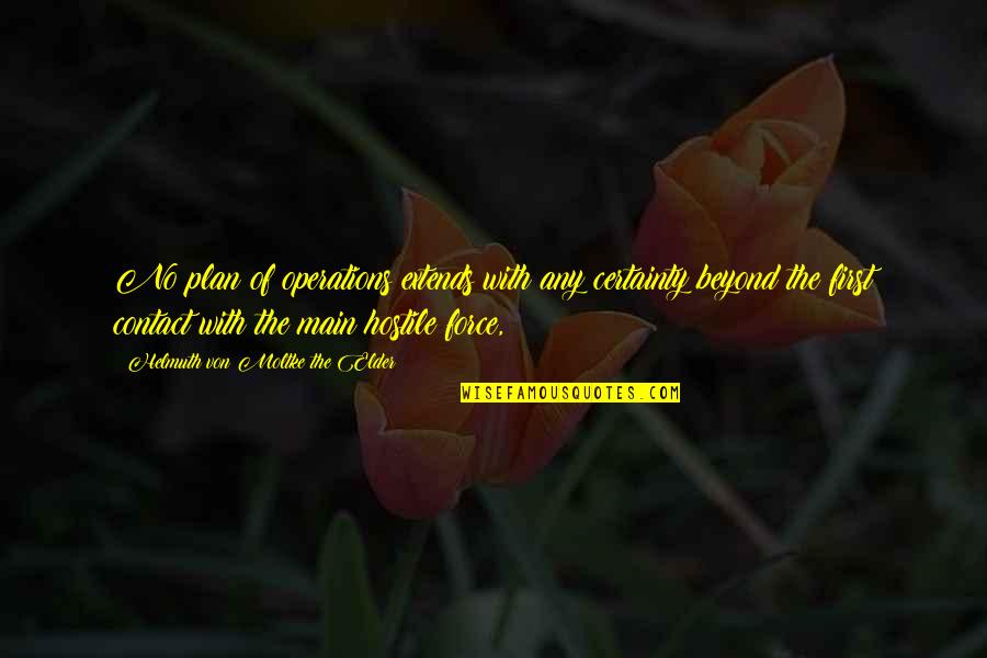 Bonehammer Quotes By Helmuth Von Moltke The Elder: No plan of operations extends with any certainty Bonehammer Quotes By Helmuth Von Moltke The Elder: No plan of operations extends with any certainty