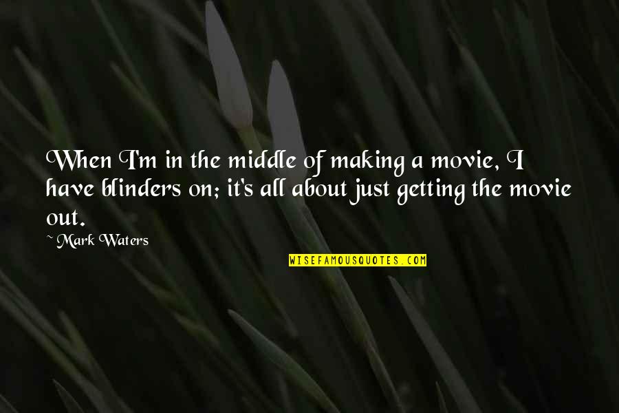 Bonjour Quotes By Mark Waters: When I'm in the middle of making a