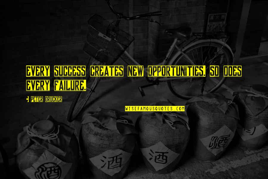 Bonnie Mcmurray Quotes By Peter Drucker: Every success creates new opportunities. So does every