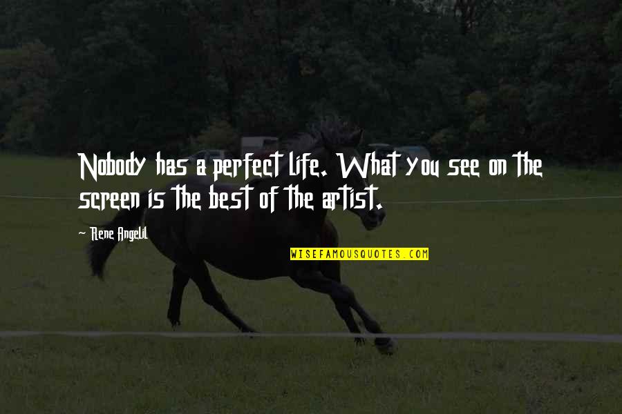 Bonnstetter Levels Quotes By Rene Angelil: Nobody has a perfect life. What you see