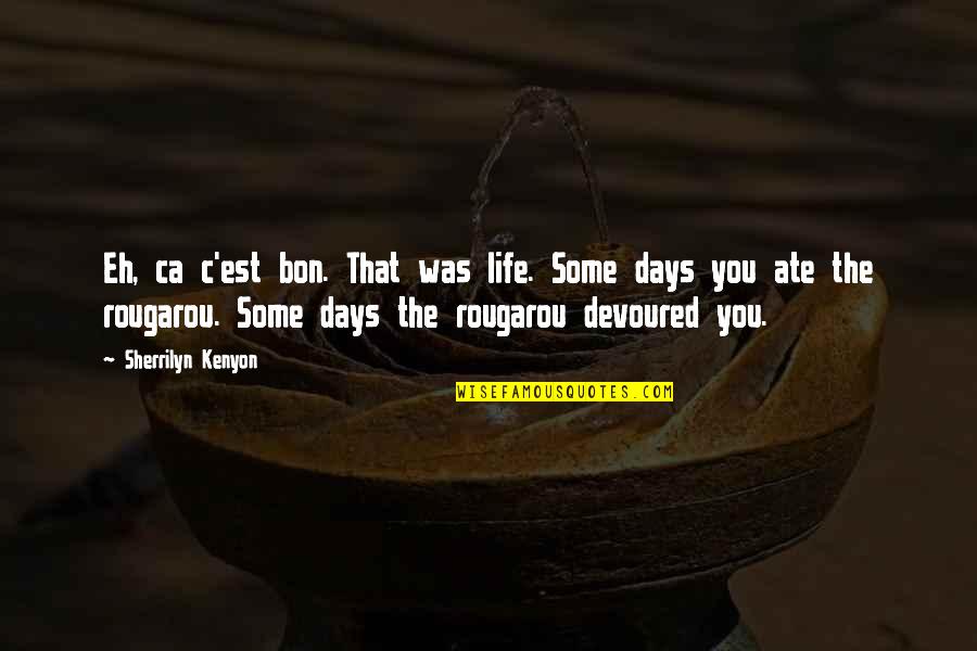 Bon's Quotes By Sherrilyn Kenyon: Eh, ca c'est bon. That was life. Some