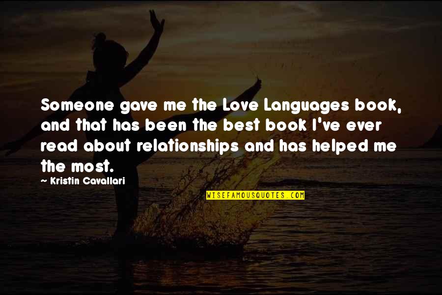 Book Best Love Quotes By Kristin Cavallari: Someone gave me the Love Languages book, and
