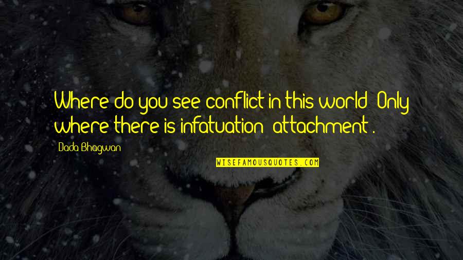 Book Thief Power Of Words Quotes By Dada Bhagwan: Where do you see conflict in this world?