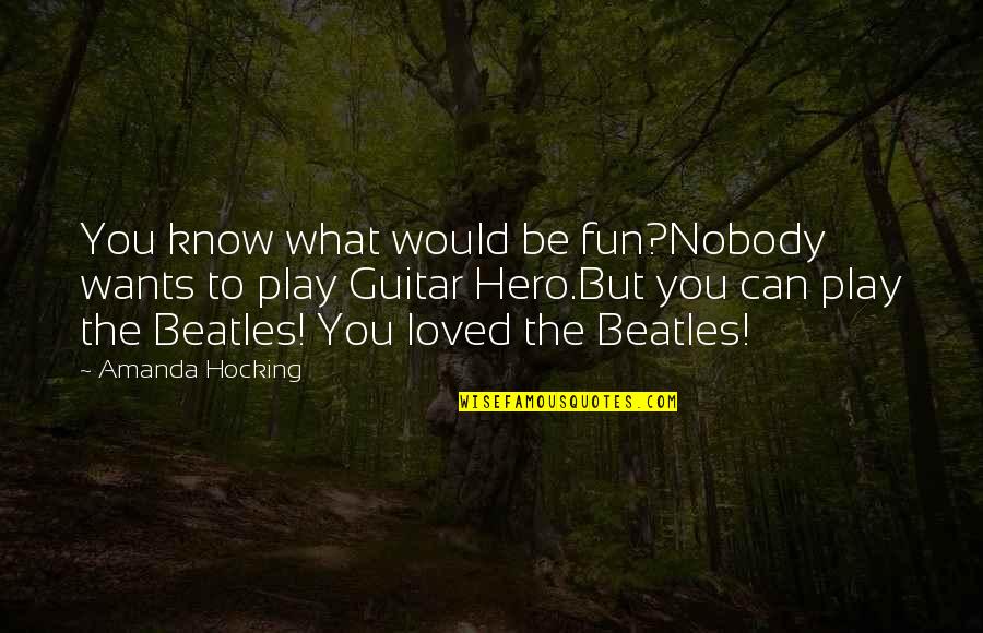 Bookkeeping And Accounting Quotes By Amanda Hocking: You know what would be fun?Nobody wants to