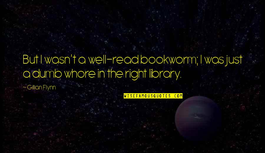 Bookworm Quotes By Gillian Flynn: But I wasn't a well-read bookworm; I was