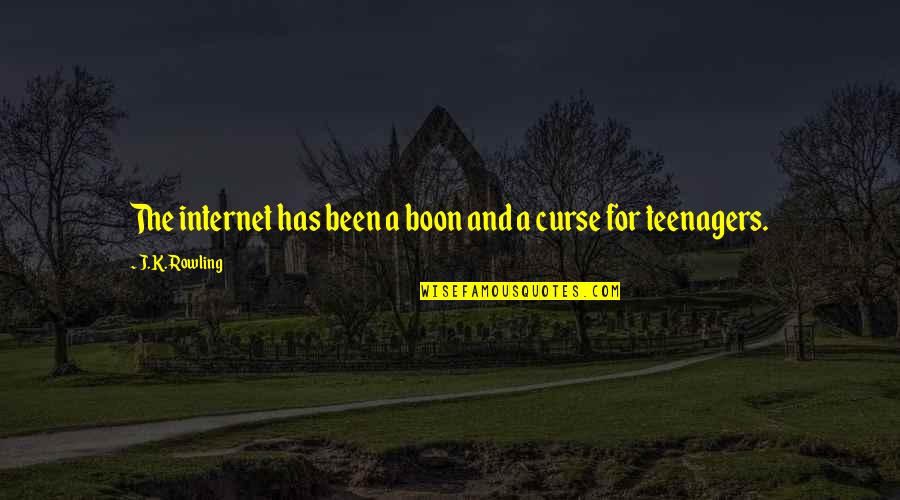 Boon Quotes By J.K. Rowling: The internet has been a boon and a