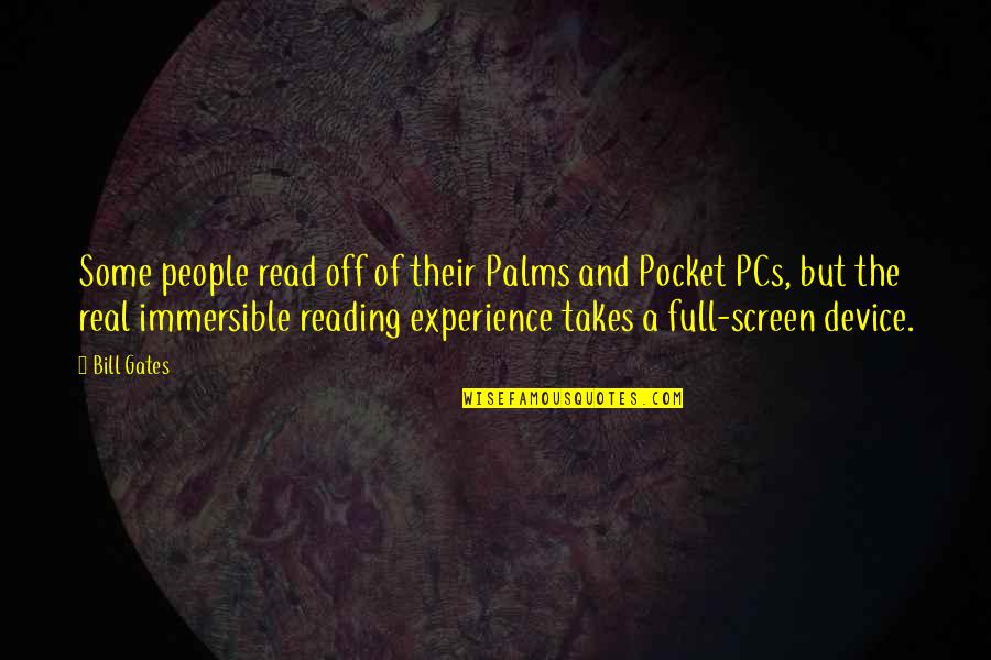Boonesborough Quotes By Bill Gates: Some people read off of their Palms and