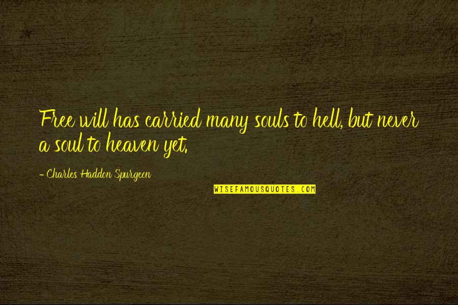 Borat Driving Instructor Quotes By Charles Haddon Spurgeon: Free will has carried many souls to hell,