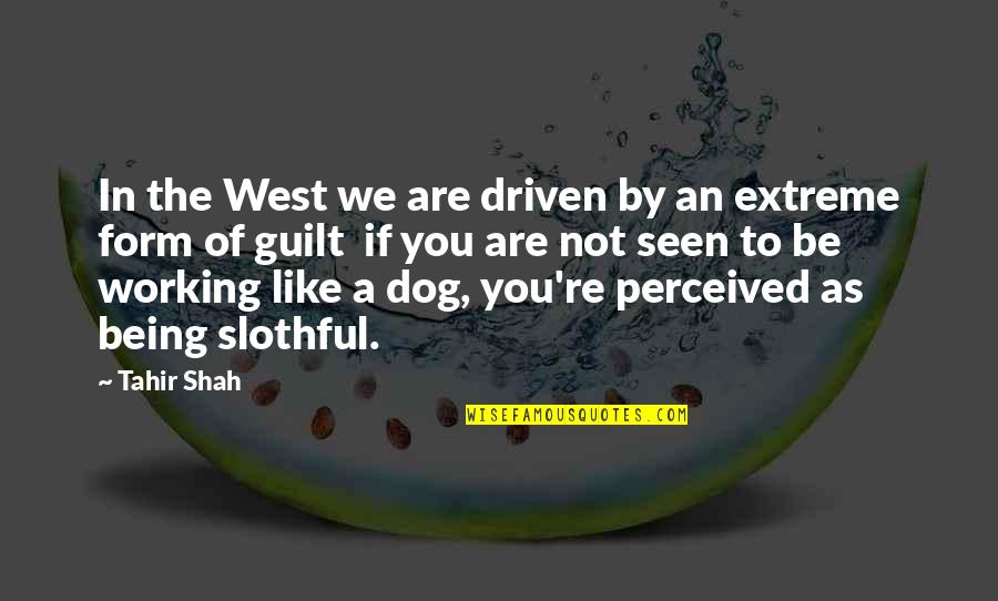 Borat Neighbor Quotes By Tahir Shah: In the West we are driven by an Borat Neighbor Quotes By Tahir Shah: In the West we are driven by an