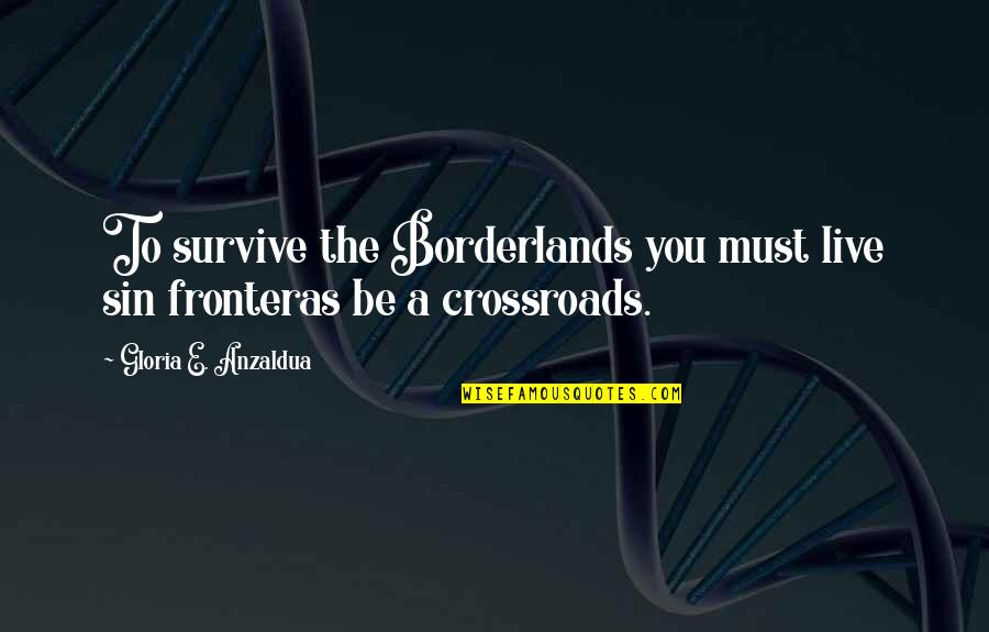 Borderlands 2 Quotes By Gloria E. Anzaldua: To survive the Borderlands you must live sin