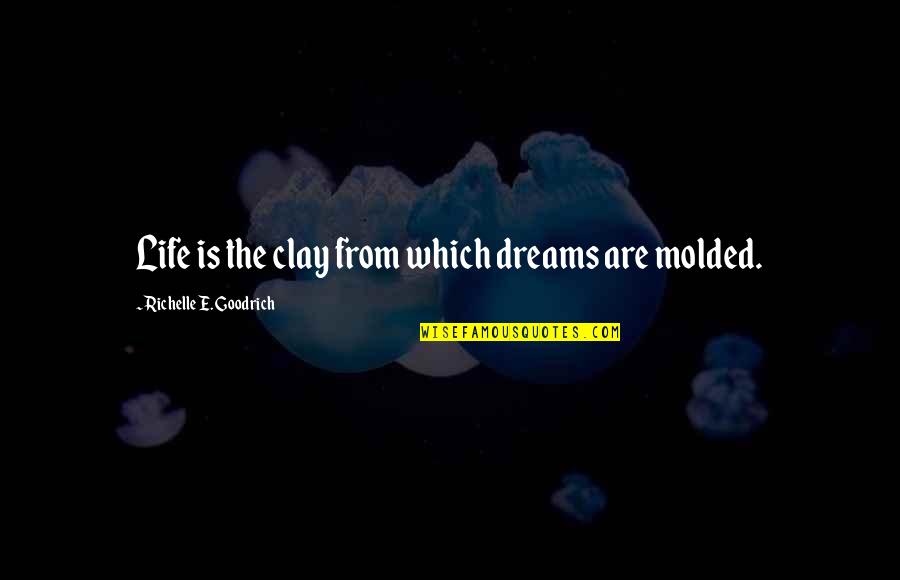 Bored Of Studying Quotes By Richelle E. Goodrich: Life is the clay from which dreams are