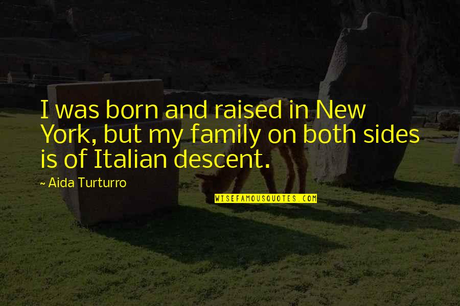 Born And Raised Quotes By Aida Turturro: I was born and raised in New York, Born And Raised Quotes By Aida Turturro: I was born and raised in New York,