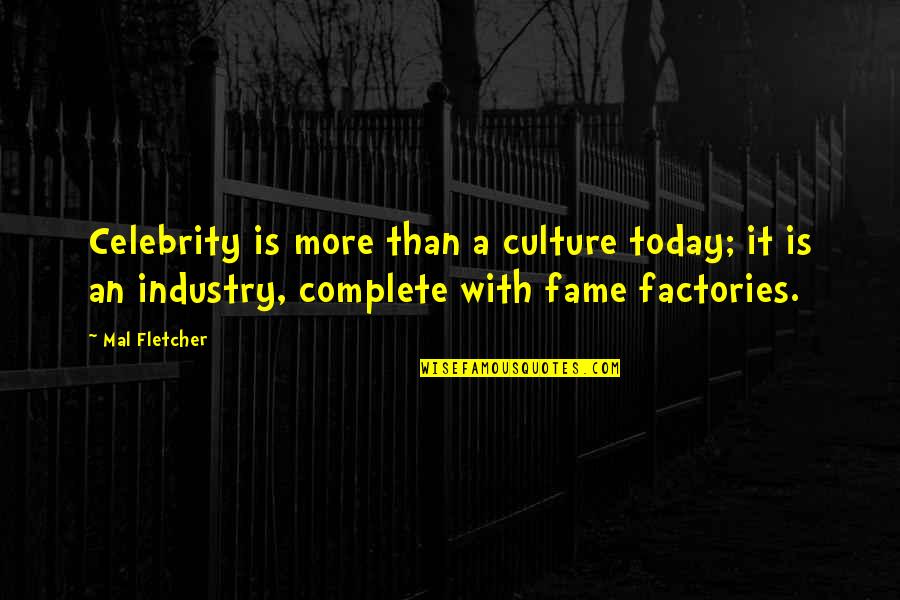 Born Unlucky Quotes By Mal Fletcher: Celebrity is more than a culture today; it