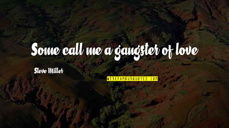 Boromir Meme Quotes By Steve Miller: Some call me a gangster of love