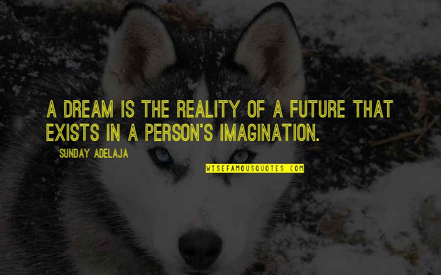 Borrando Las Conversaciones Quotes By Sunday Adelaja: A dream is the reality of a future