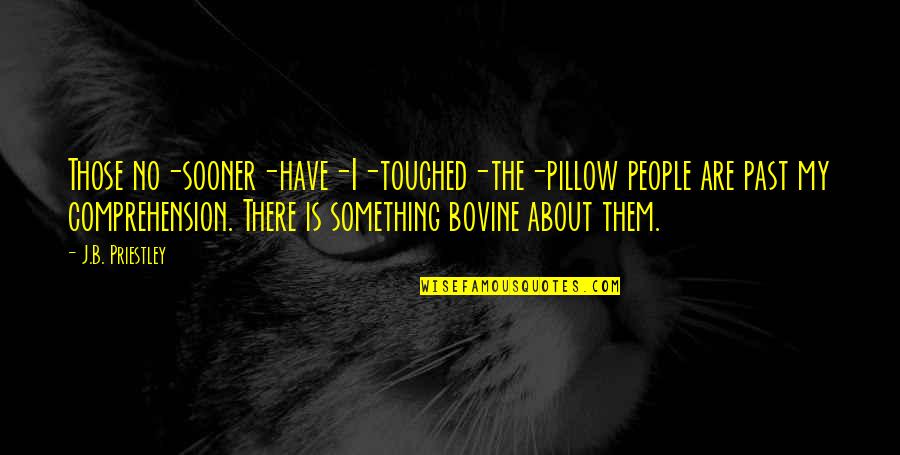 Borroughs Corp Quotes By J.B. Priestley: Those no-sooner-have-I-touched-the-pillow people are past my comprehension. There