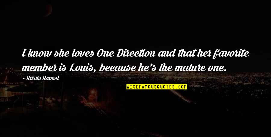 Bortoluzzi Quotes By Kristin Harmel: I know she loves One Direction and that