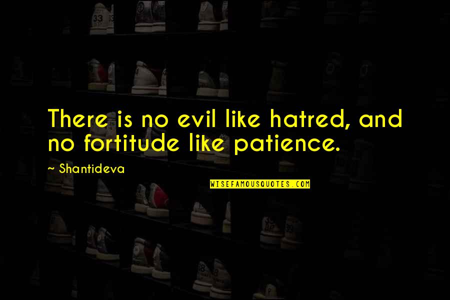 Bosnia And Herzegovina Quotes By Shantideva: There is no evil like hatred, and no