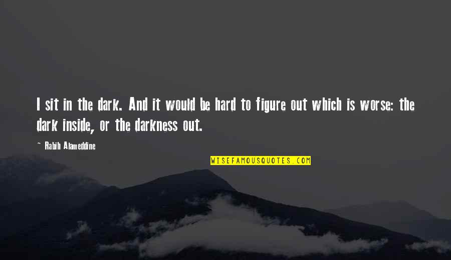 Botanise Quotes By Rabih Alameddine: I sit in the dark. And it would