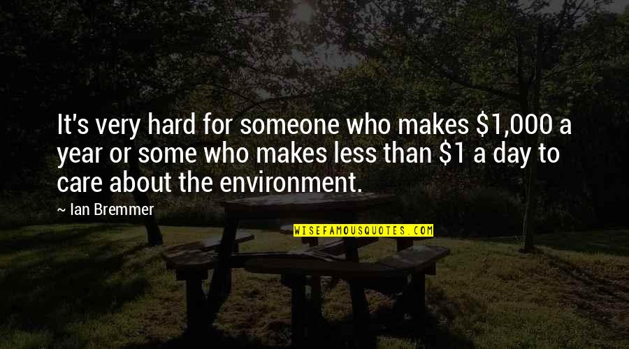 Botella De Agua Motivational Quotes By Ian Bremmer: It's very hard for someone who makes $1,000 Botella De Agua Motivational Quotes By Ian Bremmer: It's very hard for someone who makes $1,000