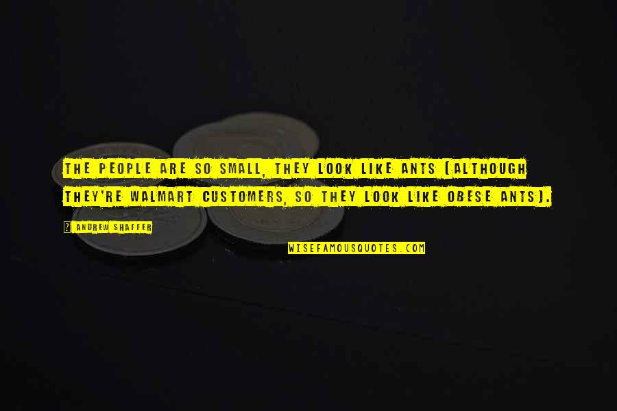 Bouchat Michel Quotes By Andrew Shaffer: The people are so small, they look like