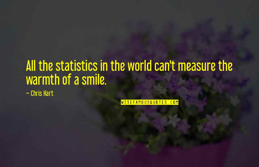 Boudabous Ceramic Quotes By Chris Hart: All the statistics in the world can't measure