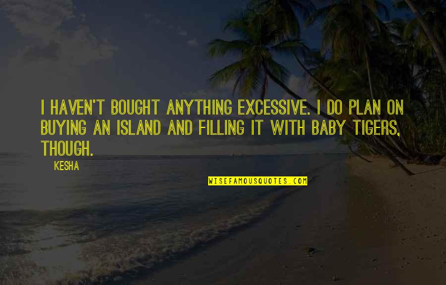 Bought Quotes By Kesha: I haven't bought anything excessive. I do plan